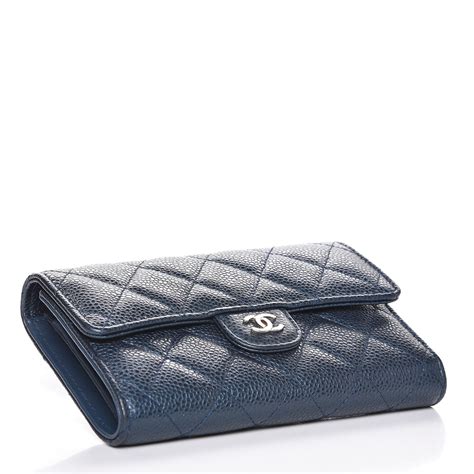 chanel blue wallet